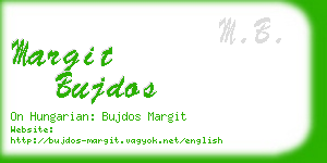 margit bujdos business card